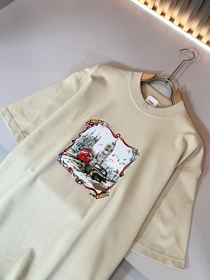 BURB* 2025ss new t-shirt graphic print design
