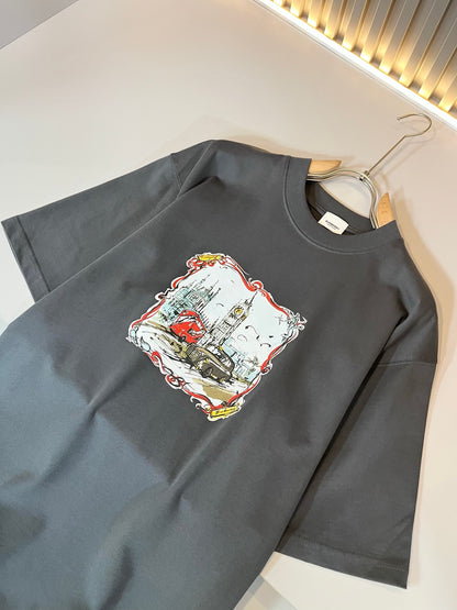 BURB* 2025ss new t-shirt graphic print design