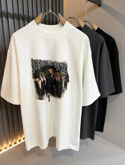 BALENC* 2025ss new printed pattern t-shirt cotton