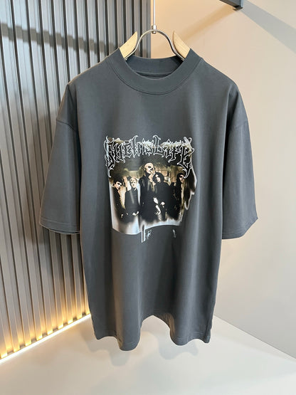 BALENC* 2025ss new printed pattern t-shirt cotton