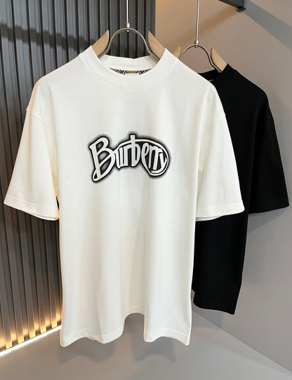 BURB* 2025ss new cotton t-shirt graphic printing