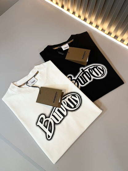 BURB* 2025ss new cotton t-shirt graphic printing