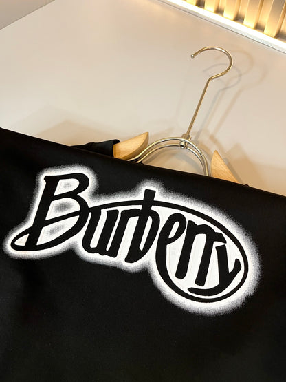 BURB* 2025ss new cotton t-shirt graphic printing