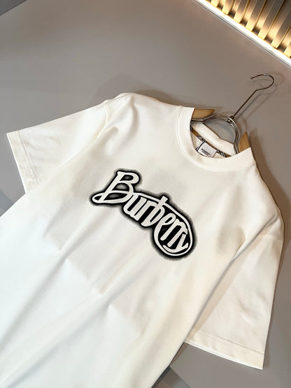 BURB* 2025ss new cotton t-shirt graphic printing