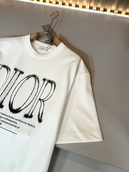 DIO 2025ss new printed T-shirt cotton