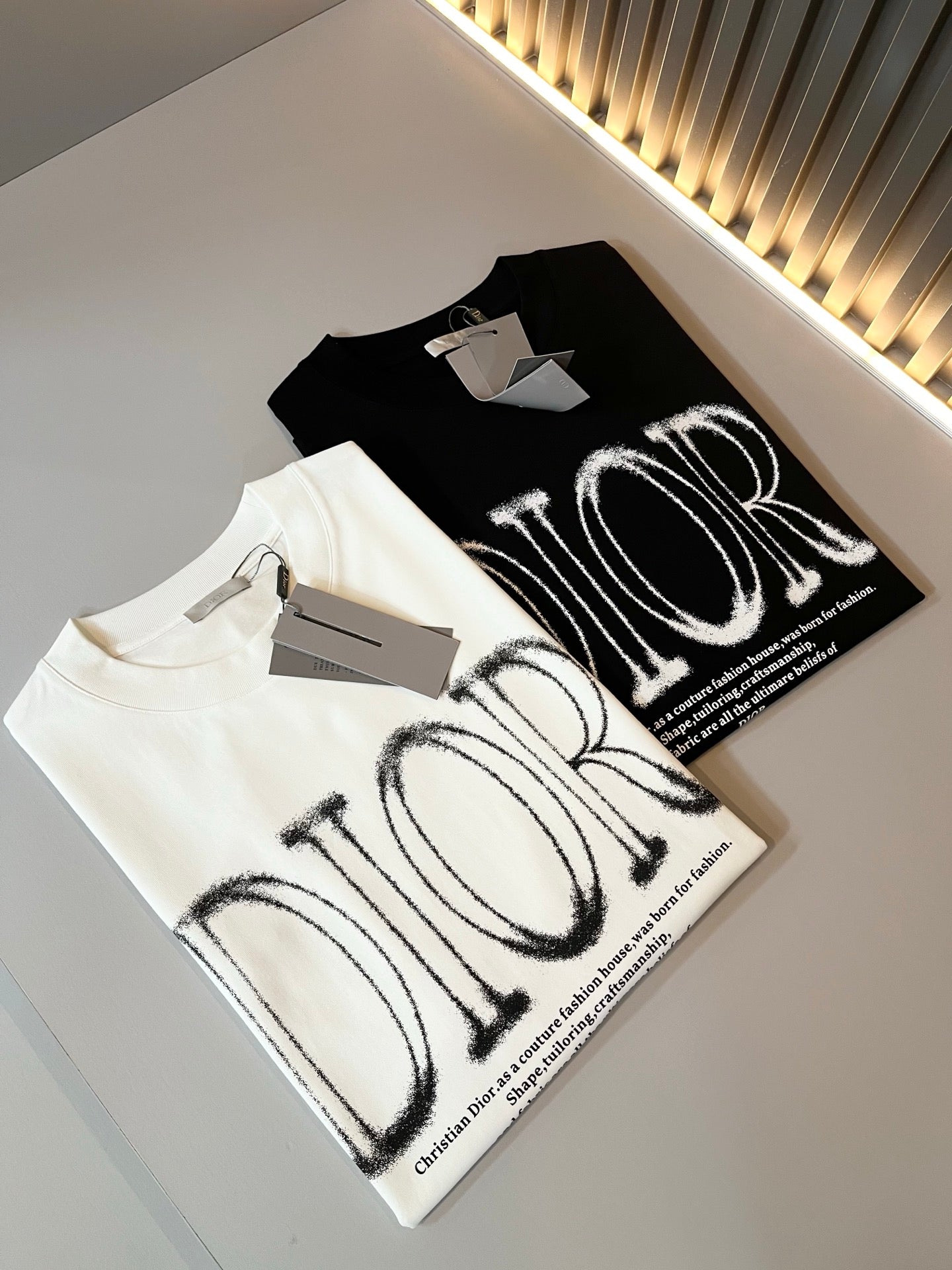 DIO 2025ss new printed T-shirt cotton