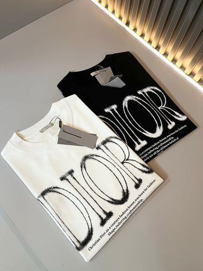 DIO 2025ss new printed T-shirt cotton