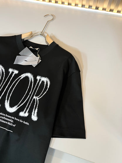 DIO 2025ss new printed T-shirt cotton