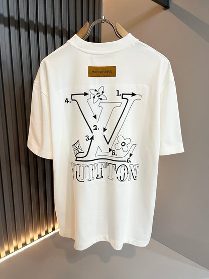 LOUI*V 2025 new printed T-shirt cotton