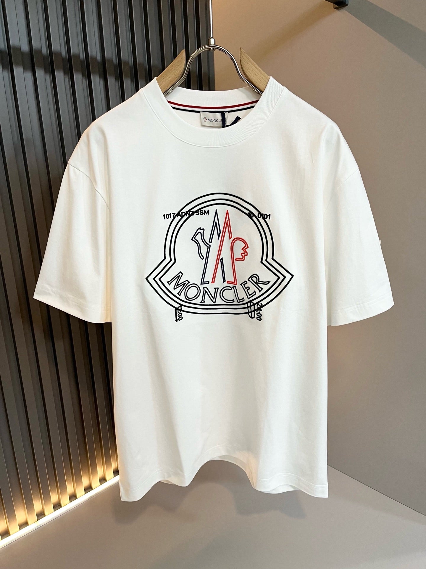 MONCL* 2025 embroidery pattern t-shirt cotton