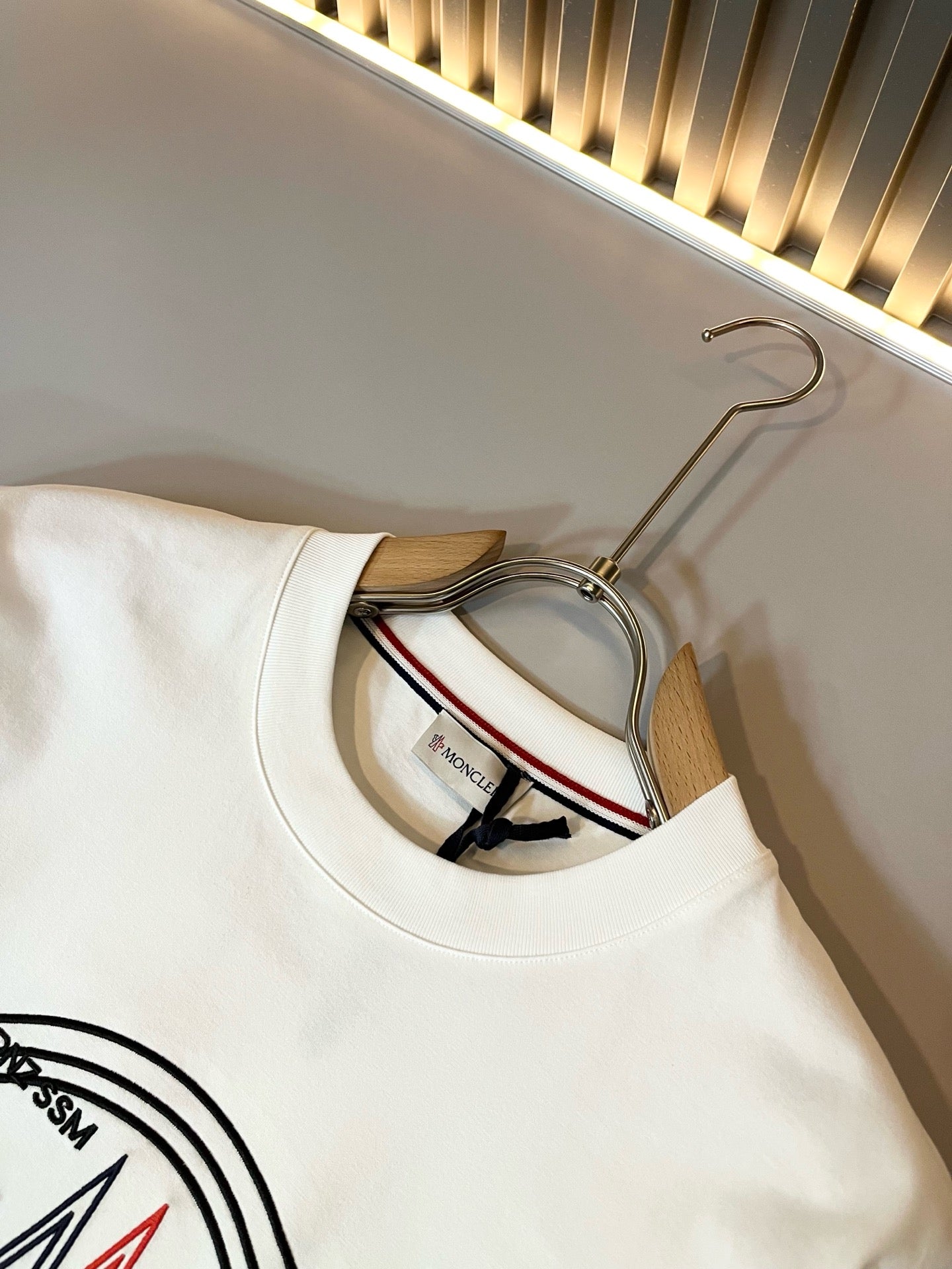 MONCL* 2025 embroidery pattern t-shirt cotton