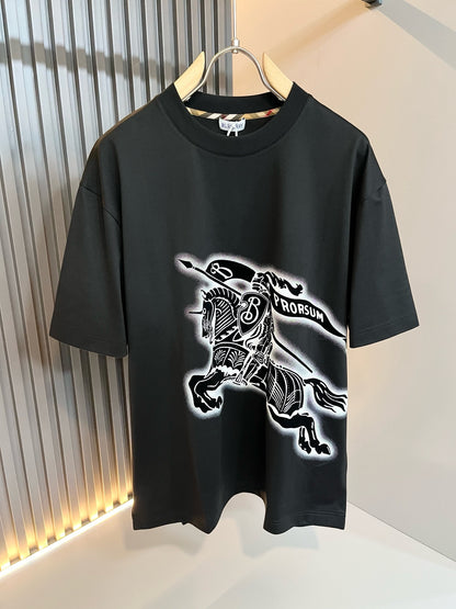 BRUB* 2025ss new t-shirt velvet pattern