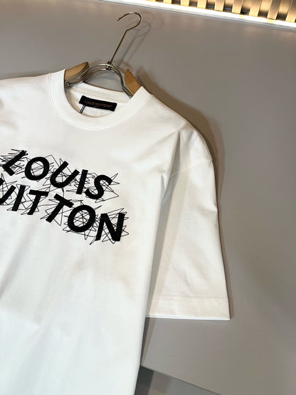 LOUI*V 2025ss new embroidery letters t-shirt