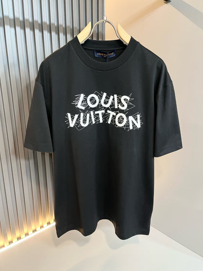 LOUI*V 2025ss new embroidery letters t-shirt