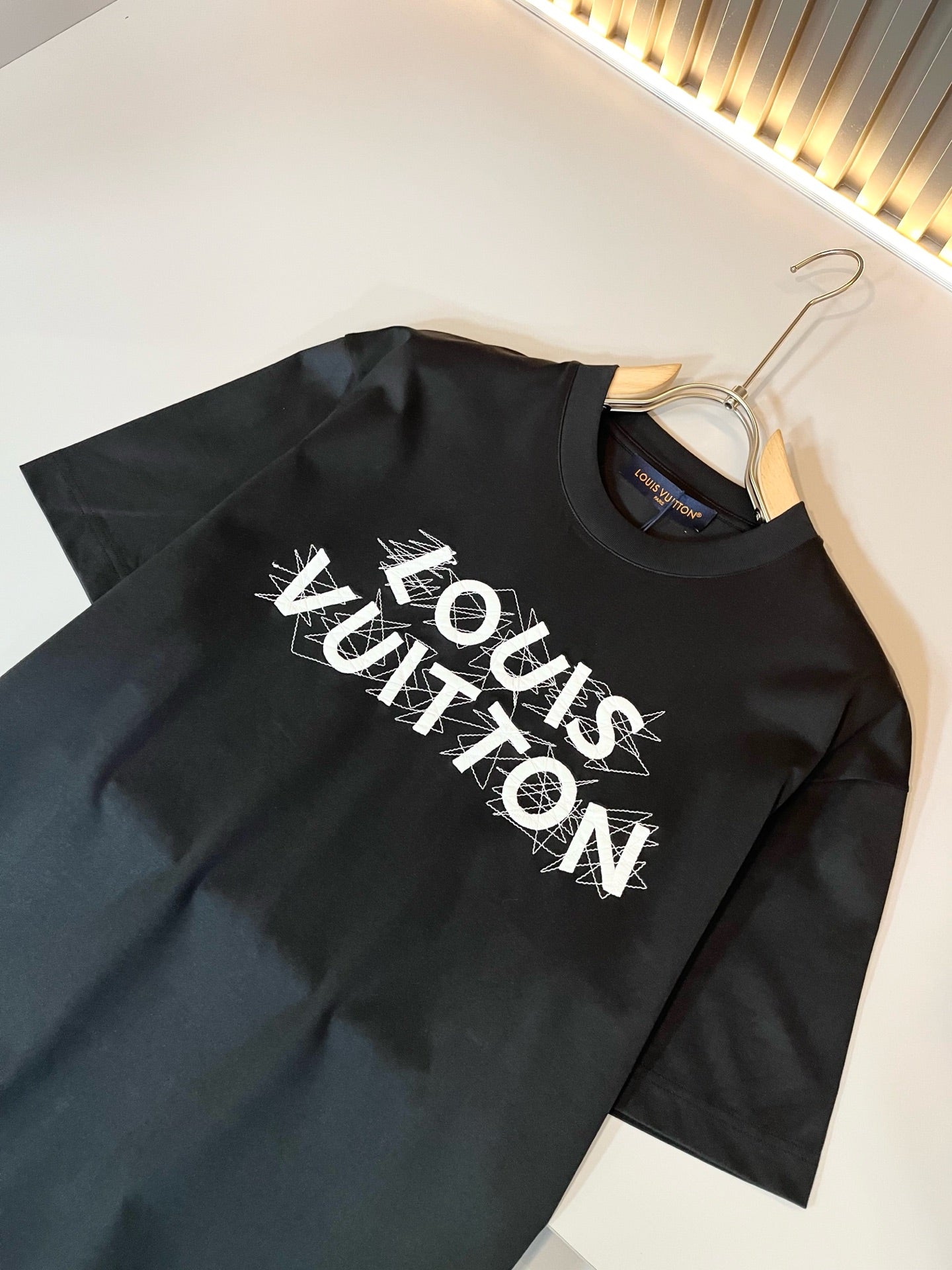 LOUI*V 2025ss new embroidery letters t-shirt