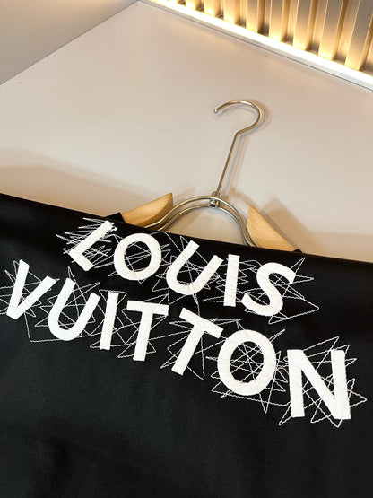 LOUI*V 2025ss new embroidery letters t-shirt