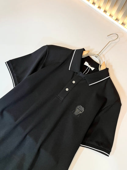 BRU*C 2025ss new polo embossed logo on chest