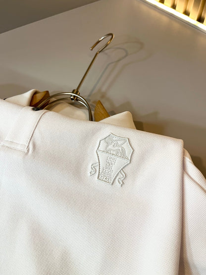 BRU*C 2025ss new polo embossed logo on chest