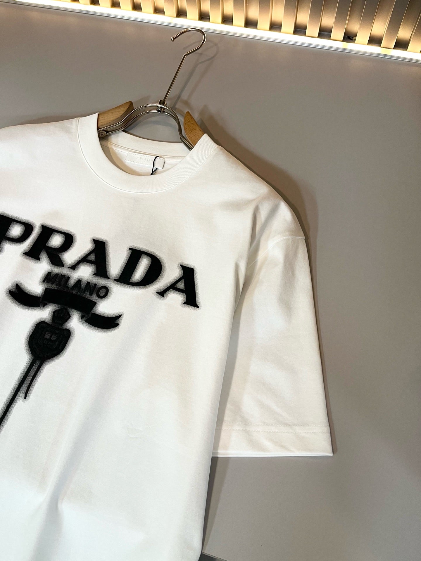 PRA* 2025ss new t-shirt embossed printing design