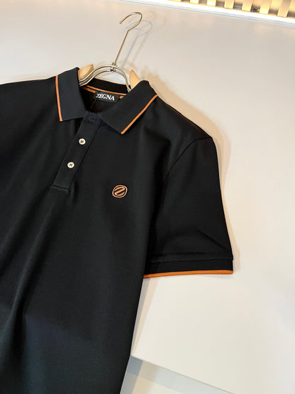 ZEGN* 2025ss new polo embroidered logo