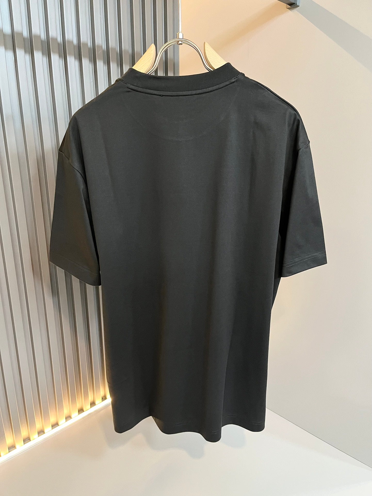 GUC*  2025ss new cotton t-shirt pressed velvet