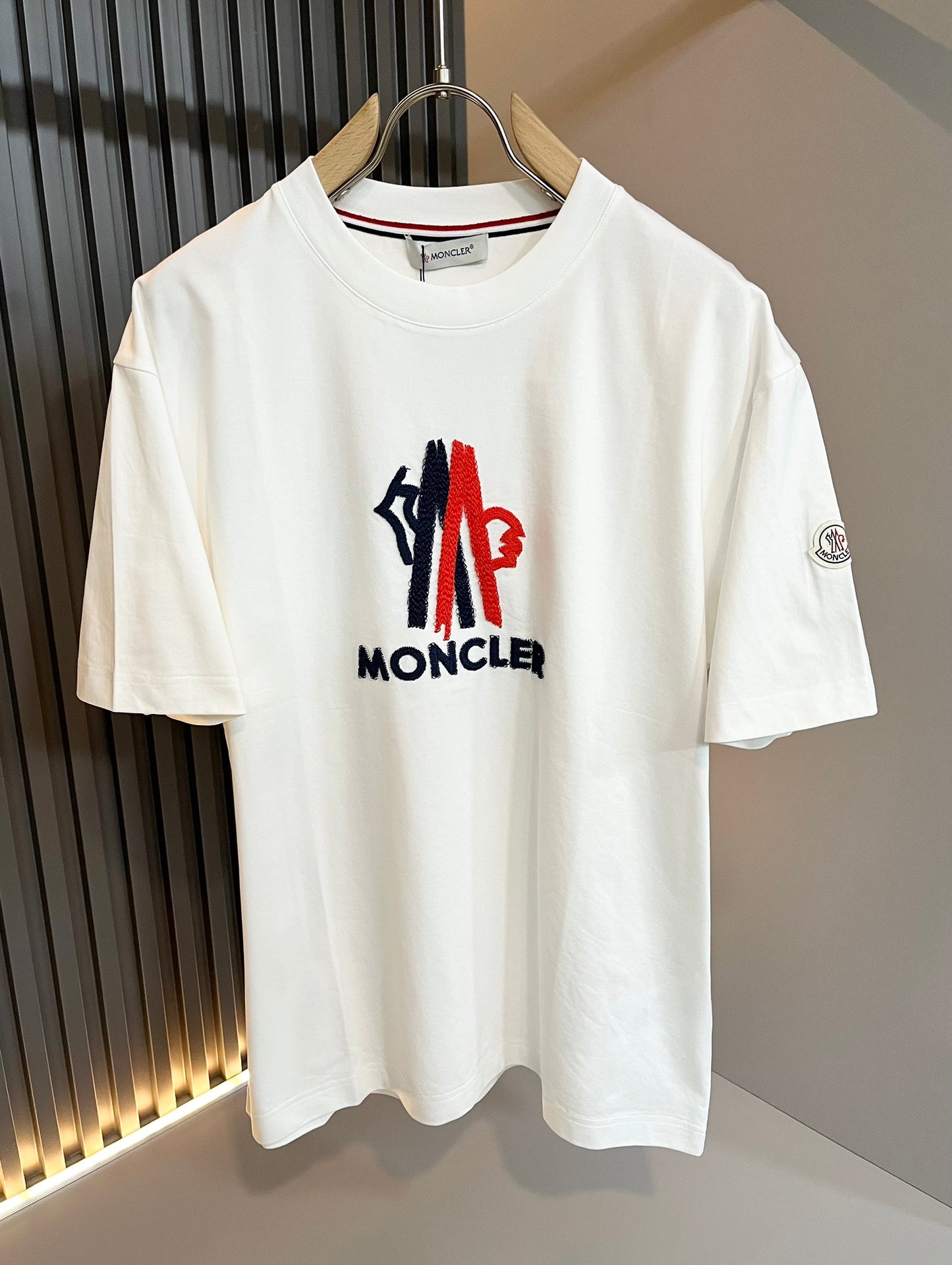 MONCL* 2025ss new t-shirt embroidery pattern