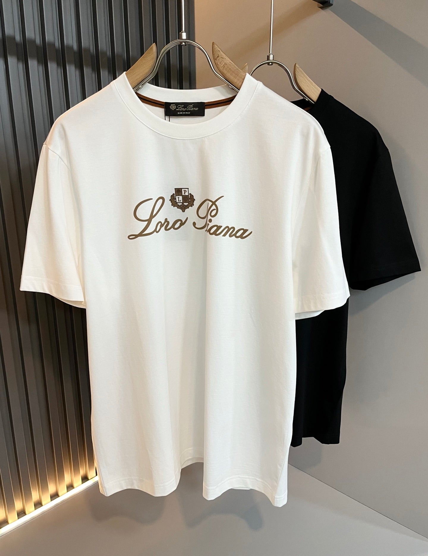 LORO*P 2025ss new t-shirt velvet pattern