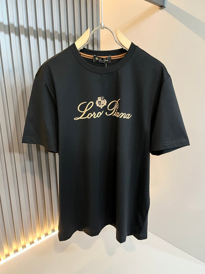 LORO*P 2025ss new t-shirt velvet pattern