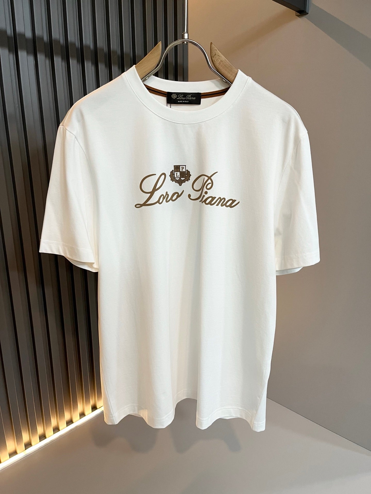 LORO*P 2025ss new t-shirt velvet pattern