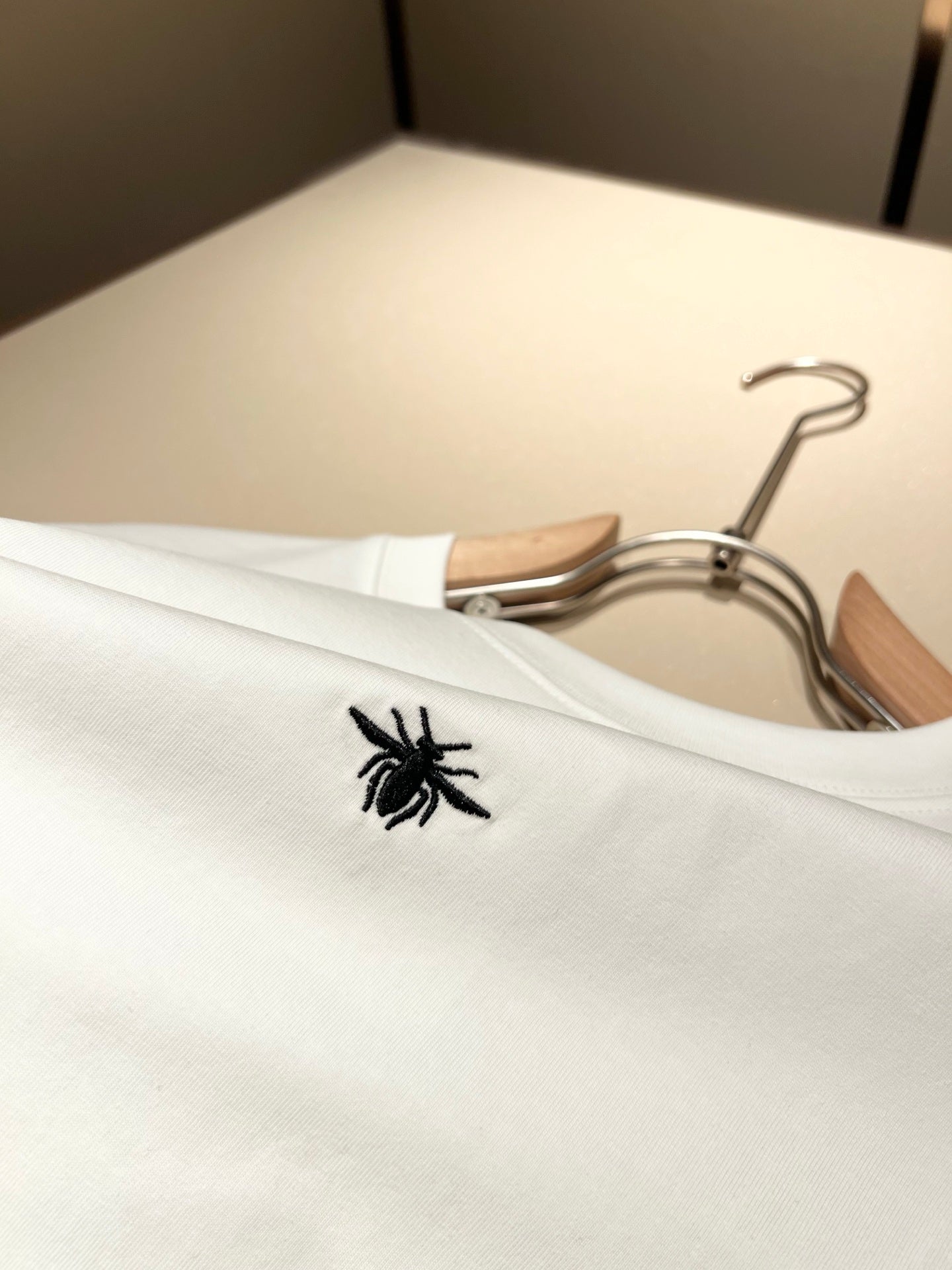 DIO* 2025ss new t-shirt embroidered spider pattern cotton