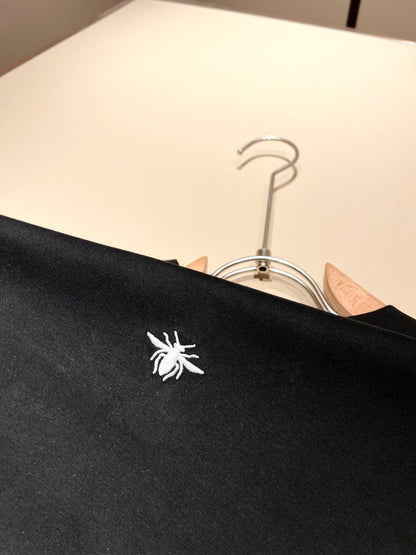 DIO* 2025ss new t-shirt embroidered spider pattern cotton