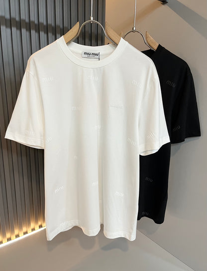 MIUM* 2025ss new t-shirt cotton