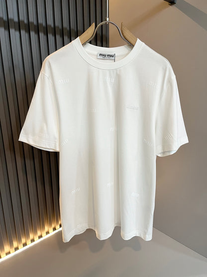 MIUM* 2025ss new t-shirt cotton