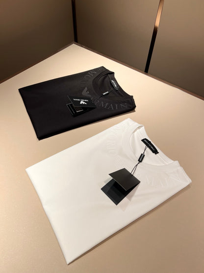 ARMA* 2025ss new t-shirt logo lamination on collar