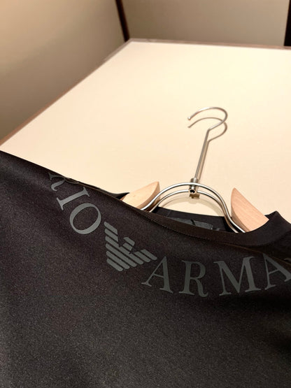 ARMA* 2025ss new t-shirt logo lamination on collar
