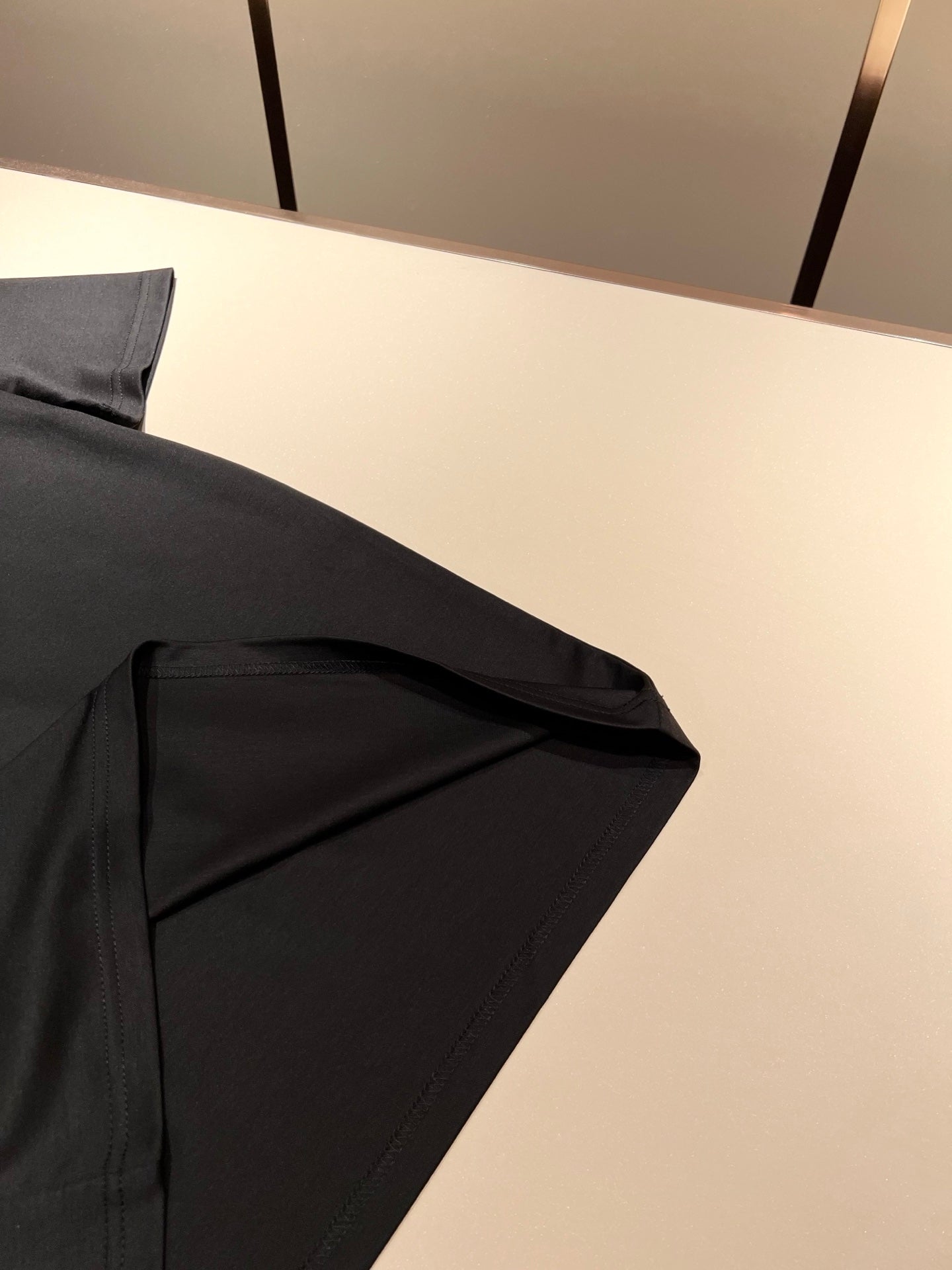 ARMA* 2025ss new t-shirt logo lamination on collar