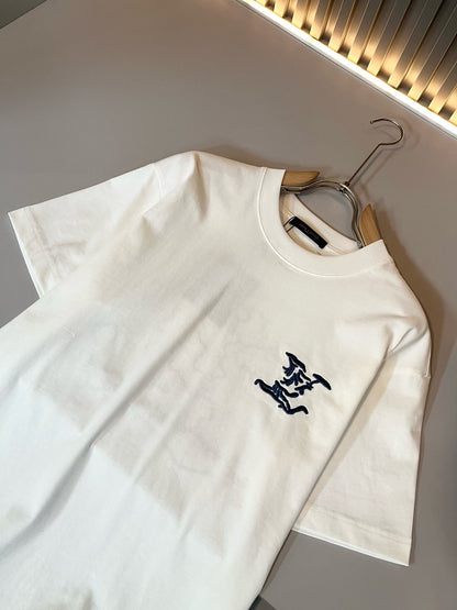 LOUI*V 2025ss new t-shirt cotton embroidery