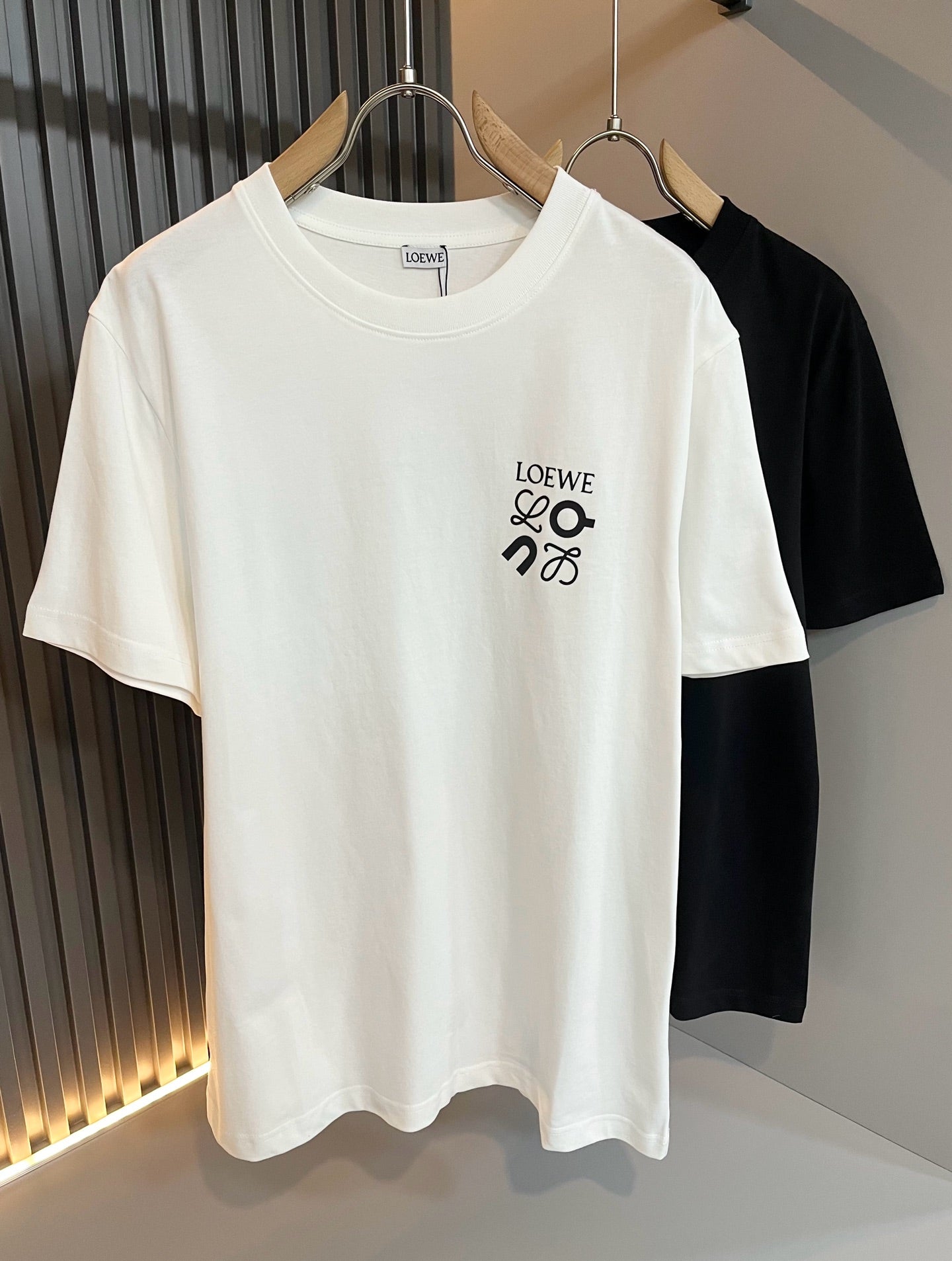 LOE*W 2025ss new t-shirt printed cotton