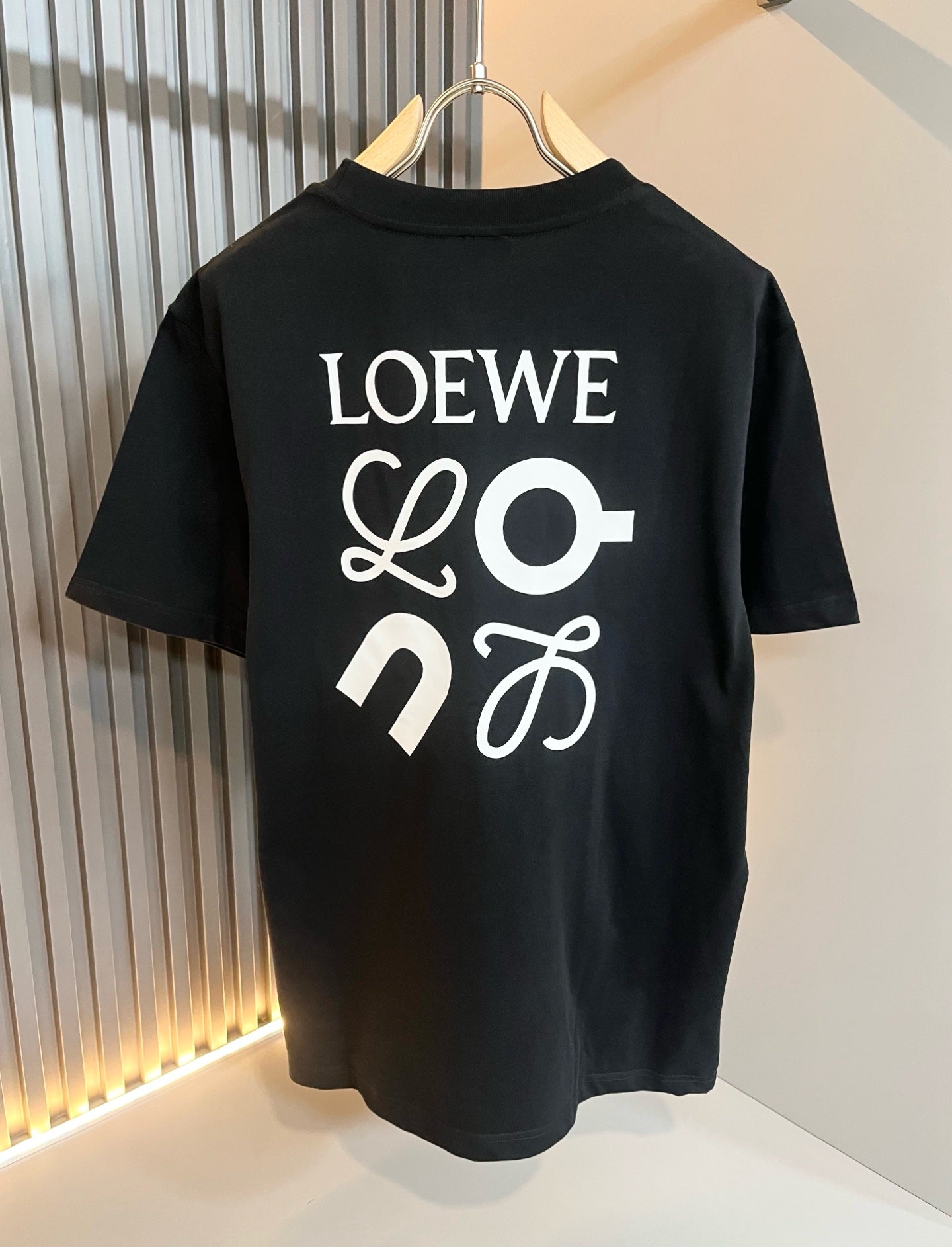 LOE*W 2025ss new t-shirt printed cotton