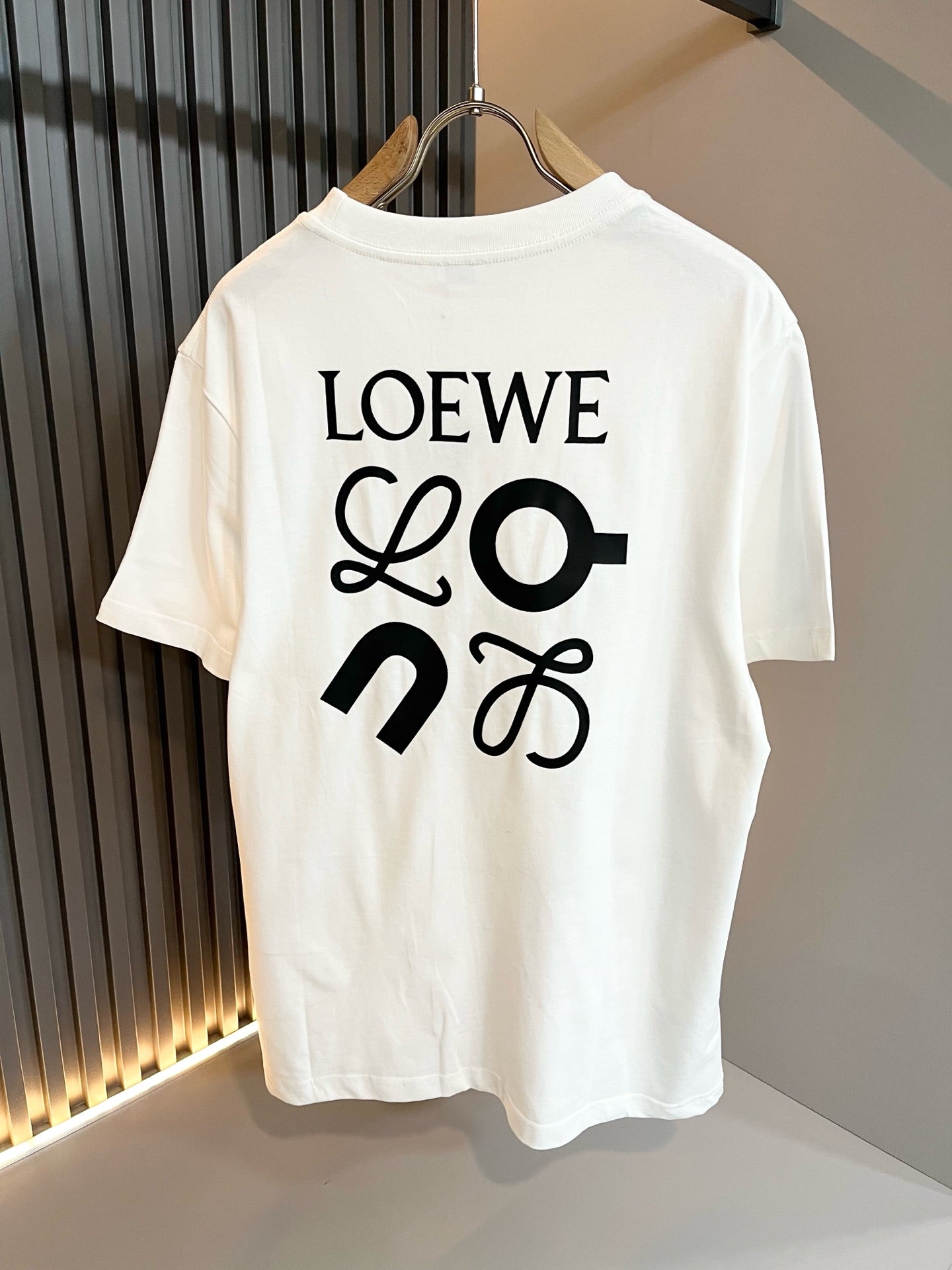 LOE*W 2025ss new t-shirt printed cotton