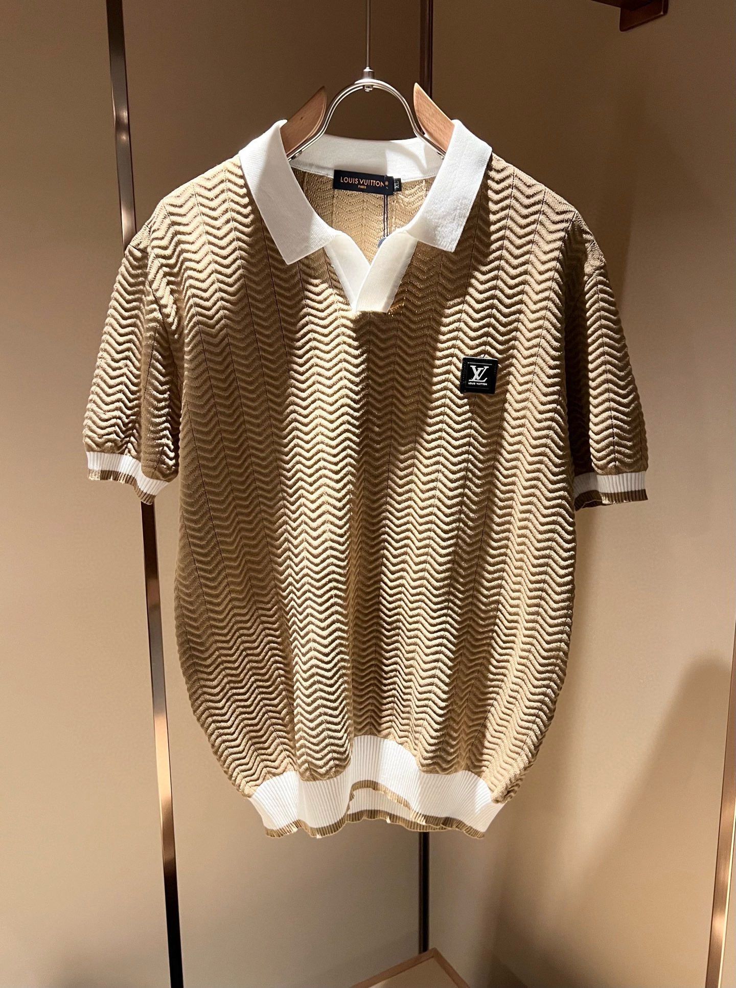 LOUI*V new lapel knitted polo shirt