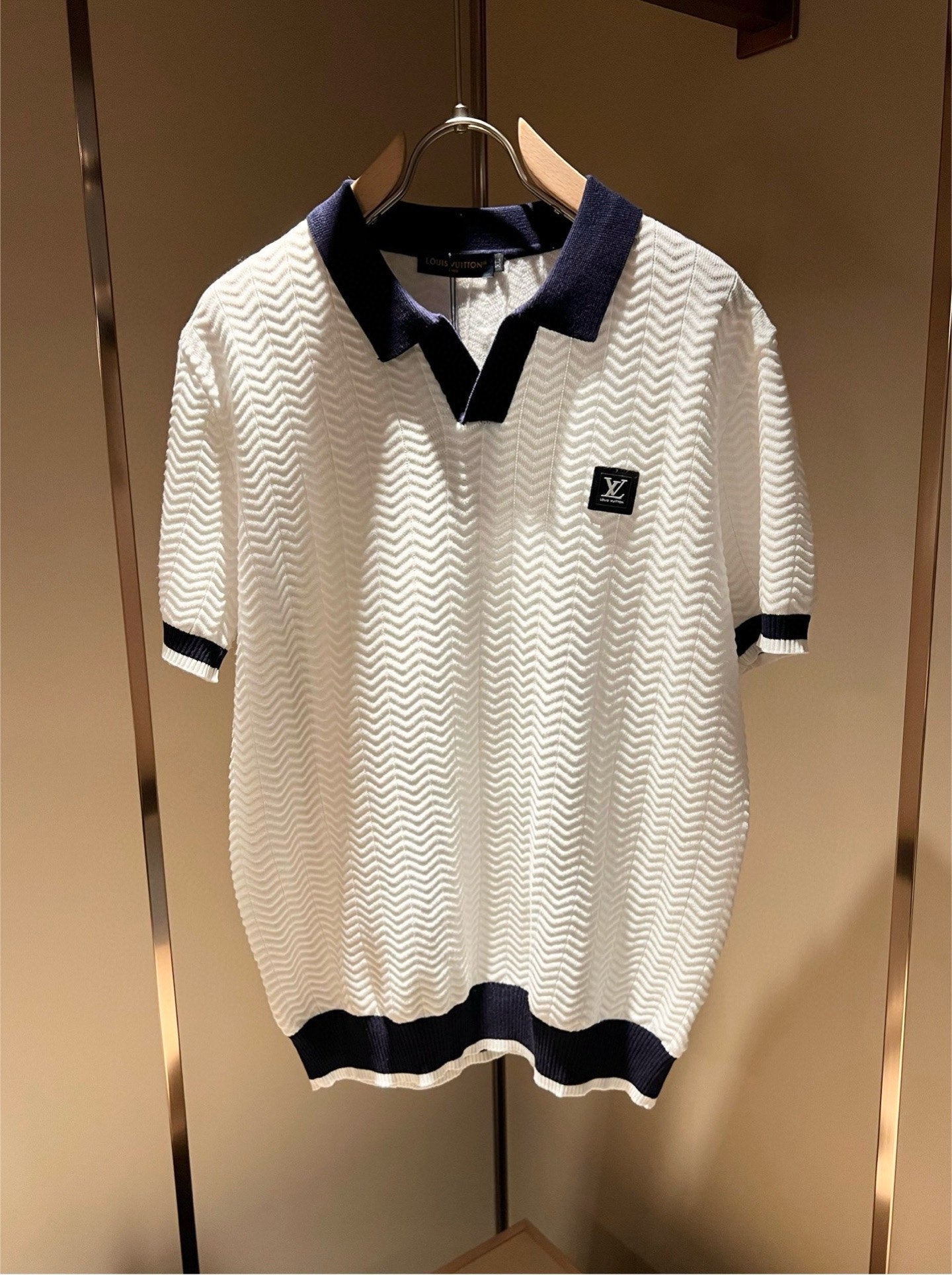 LOUI*V new lapel knitted polo shirt