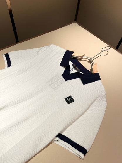 LOUI*V new lapel knitted polo shirt