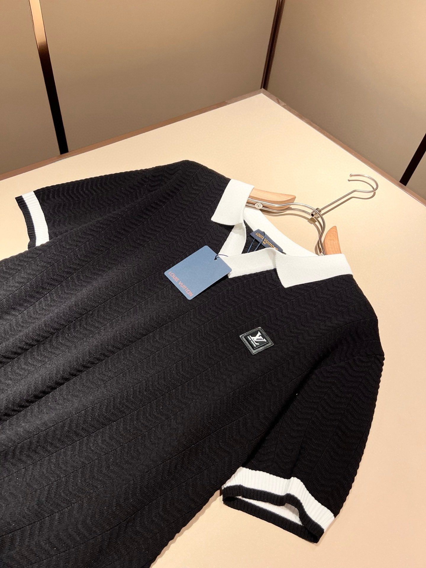 LOUI*V new lapel knitted polo shirt