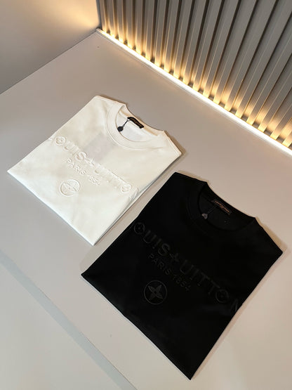 LOUI*V new cotton t-shirt embossed printing