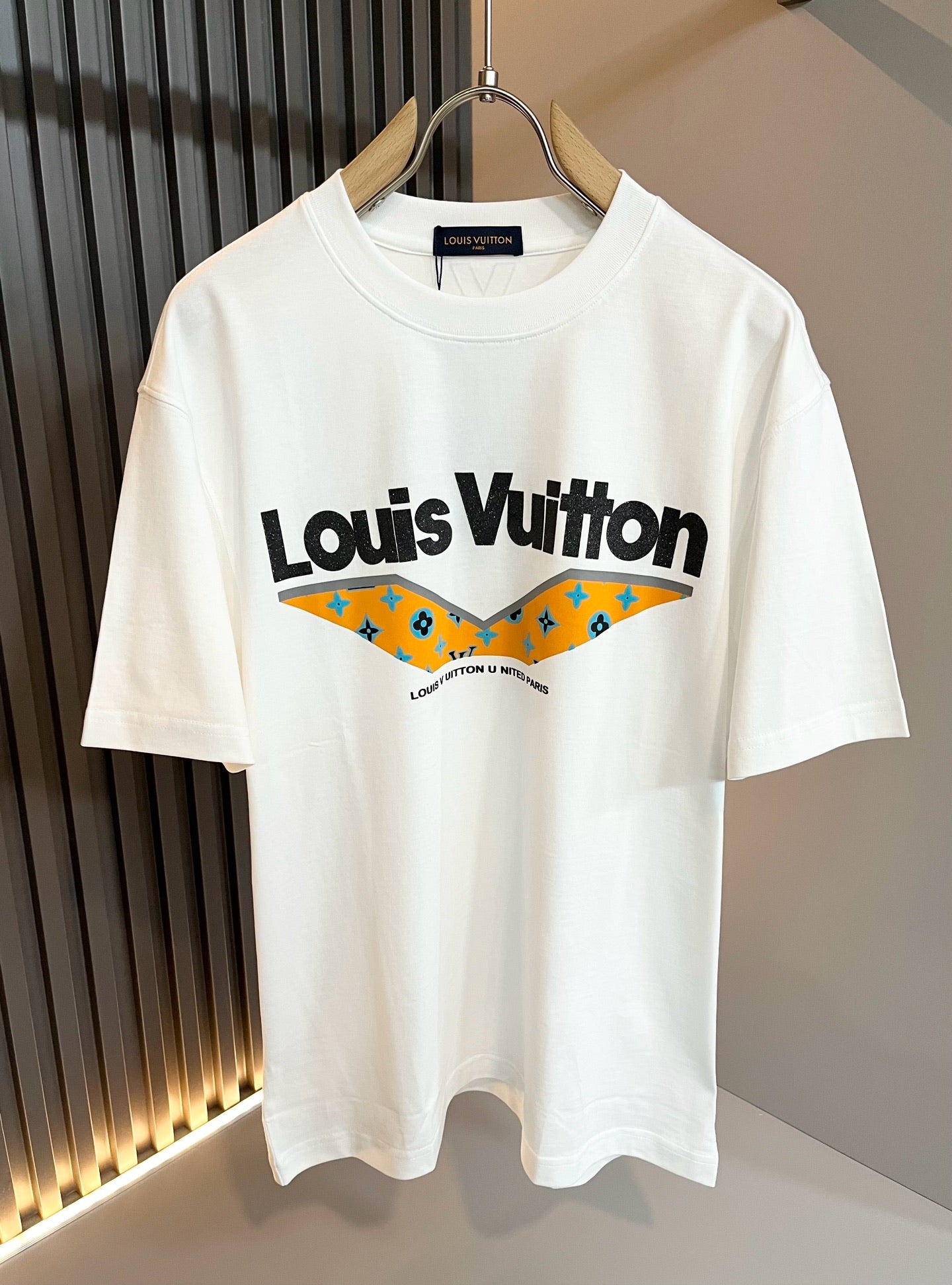 LOUI*V new cotton t-shirt embossed printing