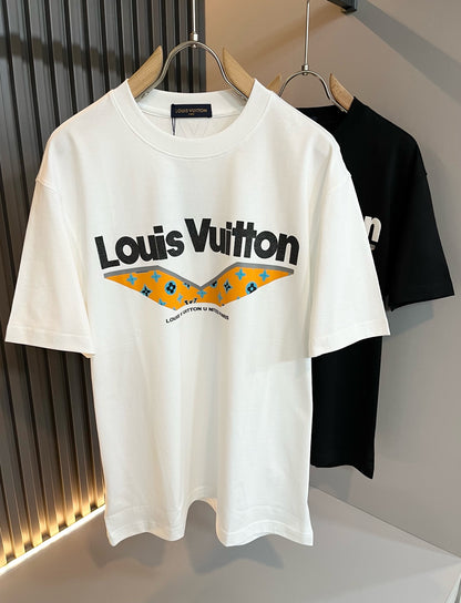 LOUI*V new cotton t-shirt embossed printing