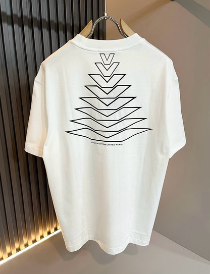 LOUI*V new cotton t-shirt embossed printing