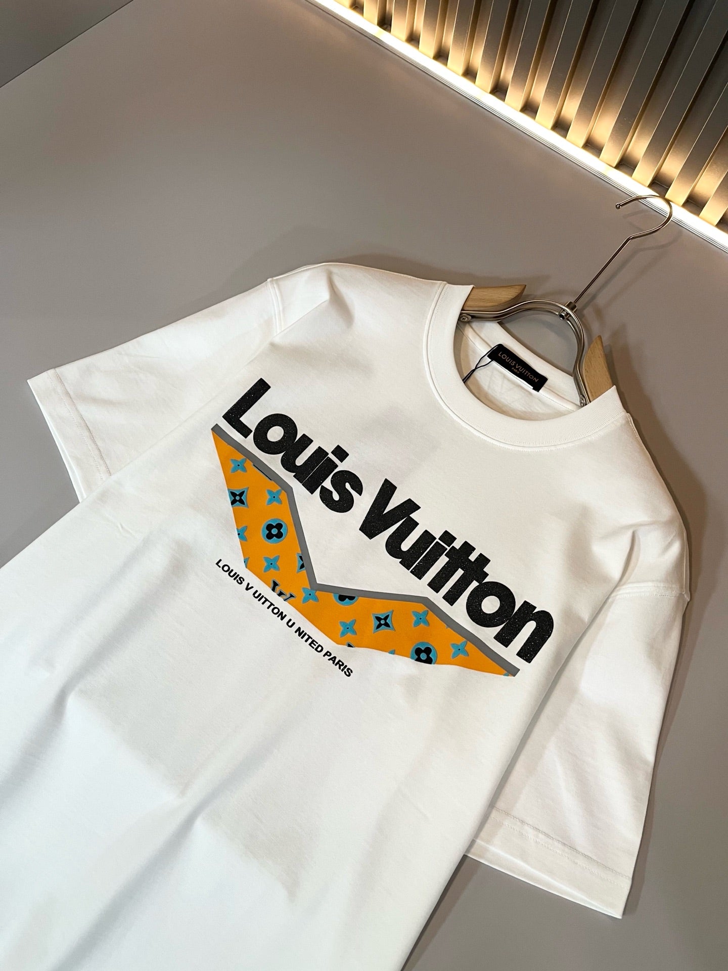 LOUI*V new cotton t-shirt embossed printing