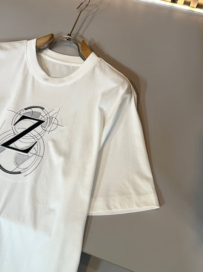 ZEGN* new cotton t-shirt embroidered logo